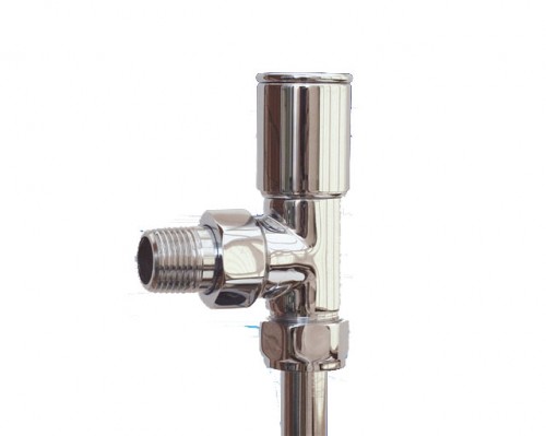 Minimal Angled Radiator Valves Pair in Chrome Minimal Angled Radiator Valves Pair in Chrome