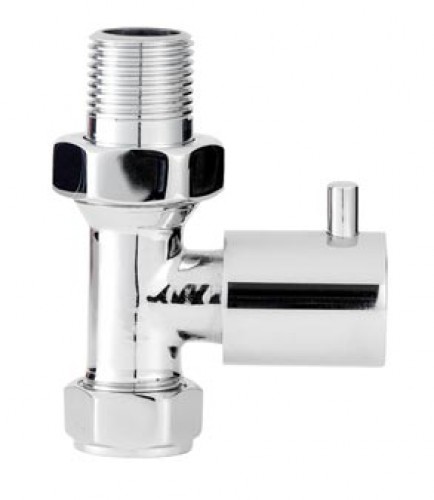 Economy Straight Radiator Valves Pair in Chrome Economy Straight Radiator Valves Pair in Chrome