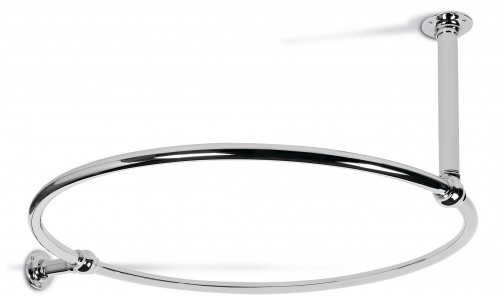 Circular Shower Curtain Rail 1000mm Chrome Wall and Ceiling Fixing Circular Shower Curtain Rail 1000mm Chrome Wall and Ceiling Fixing