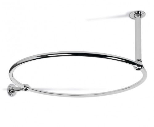 Circular Shower Curtain Rail Wall & Ceiling Fix Chrome Circular Shower Curtain Rail Wall & Ceiling Fix Chrome