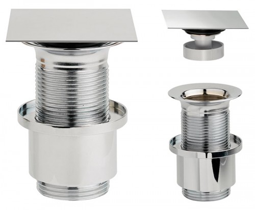 Luxury Square Basin Clicker Waste UnSlotted Luxury Square Basin Clicker Waste UnSlotted