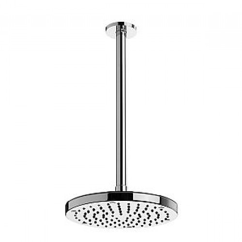 Modern 180mm Fixed Showerhead With Nylon Rub Clean Face Modern 180mm Fixed Showerhead With Nylon Rub Clean Face
