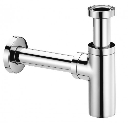 Modern minimalist style basin bottle trap in chrome ABS Plastic Modern minimalist style basin bottle trap in chrome ABS Plastic