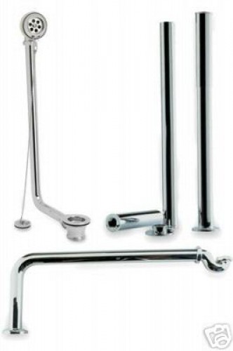 Roll Top Bath Pack in Chrome Plated Brass. Roll Top Bath Pack in Chrome Plated Brass.