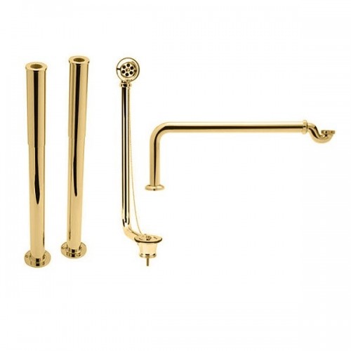 Roll Top Bath Pack in Gold Plated Brass. Roll Top Bath Pack in Gold Plated Brass.