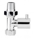  Economy Straight Radiator Valves Pair in Chrome
