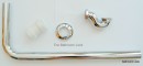 Bath Shallow Seal Trap and Pipe in Gold Plated Brass