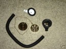 Bath Waste, Plug and Chain in Gold with Overflow