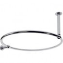 Circular Shower Curtain Rail Wall & Ceiling Fix Chrome