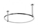 Circular Shower Curtain Rail with 2 Ceiling Fixing in Gold Plated Brass