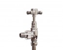 Traditional Angled Radiator Valves in Chrome Plated Brass